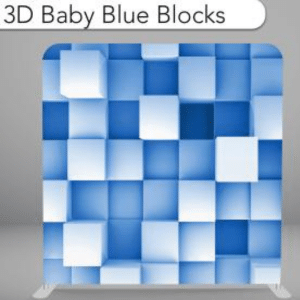3D Baby Blue Blocks