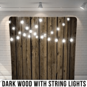 Dark Wood w String Lights
