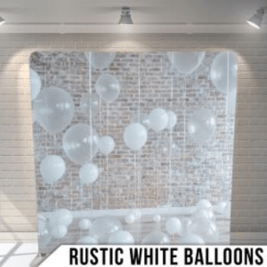 Rustic White Balloons