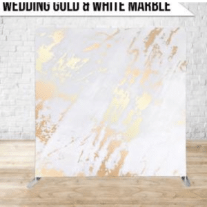 Wedding Gold & White Marble